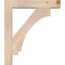 Ekena Millwork Imperial Block Smooth Bracket w/ Offset Brace, Douglas Fir, 5 1/2"W x 26"D x 30"H BKT0604X26X30IMP05SDF - alternate 3
